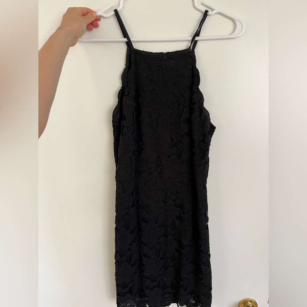 NWOT! Black Lace Mini Dress